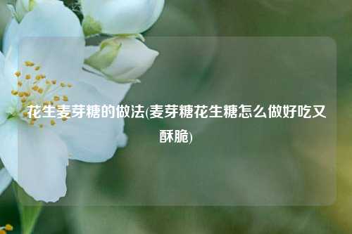 花生麦芽糖的做法(麦芽糖花生糖怎么做好吃又酥脆)