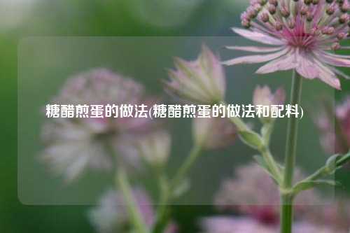 糖醋煎蛋的做法(糖醋煎蛋的做法和配料)